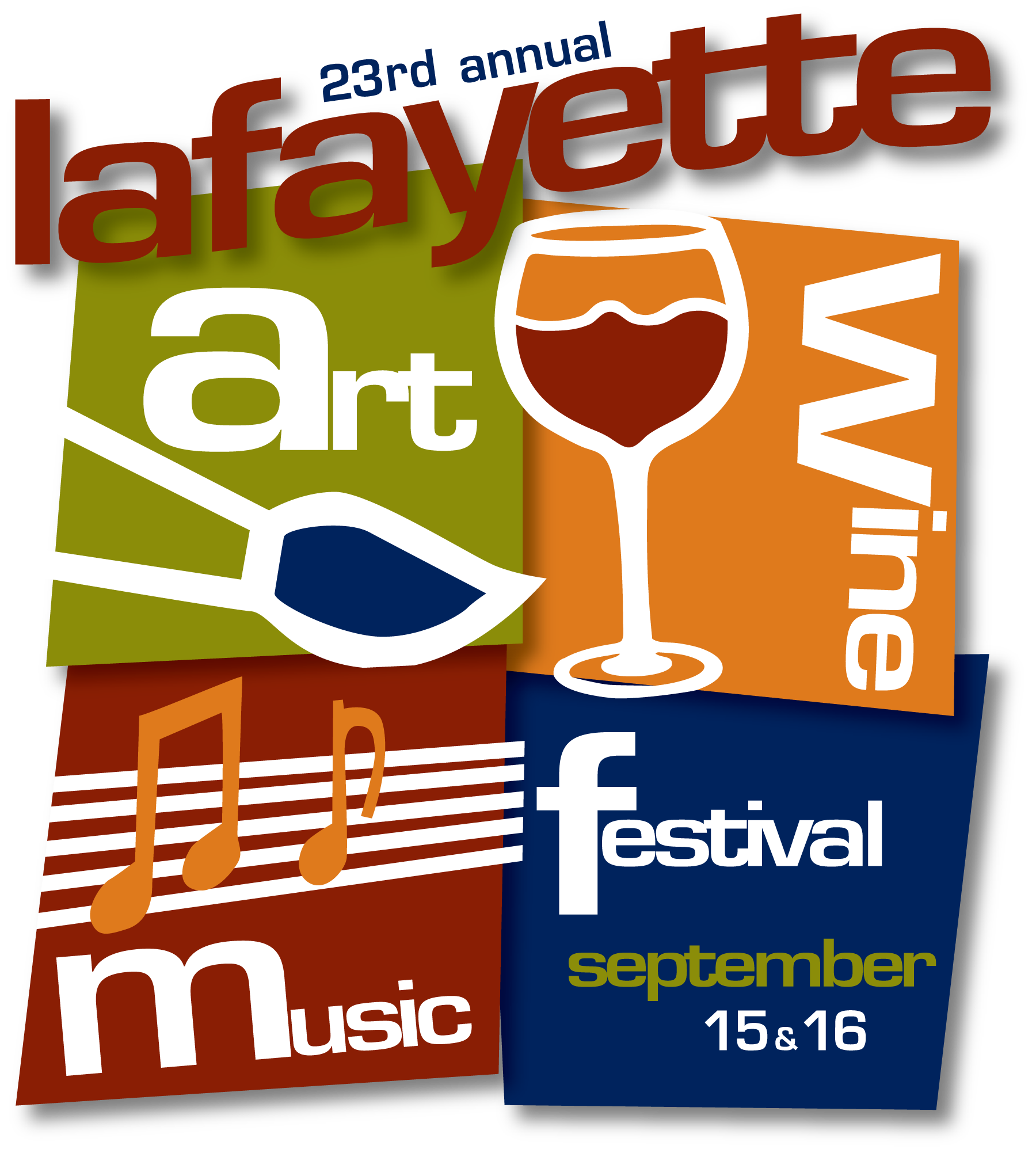 Lafayette Art & Wine Festival Logo - Sept 15 & 16, 2018