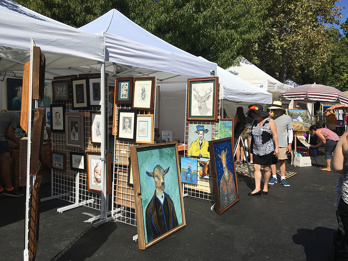 Browse Artist Booths at the Lafayette Art & Wine Festival, including the Local Artists Alley