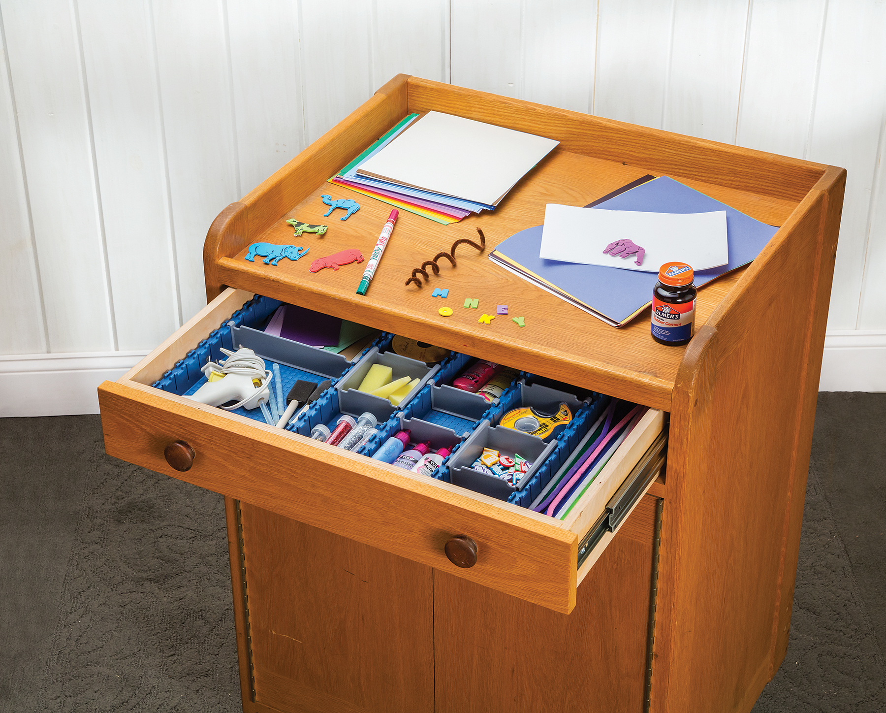 Not just for the shop—Lock Align from Rockler can be used to declutter any drawer in your shop, home or office