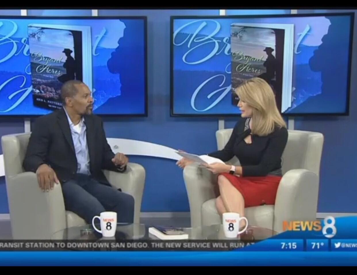 Quinn Early on CBS San Diego about his new book Bryant Acres