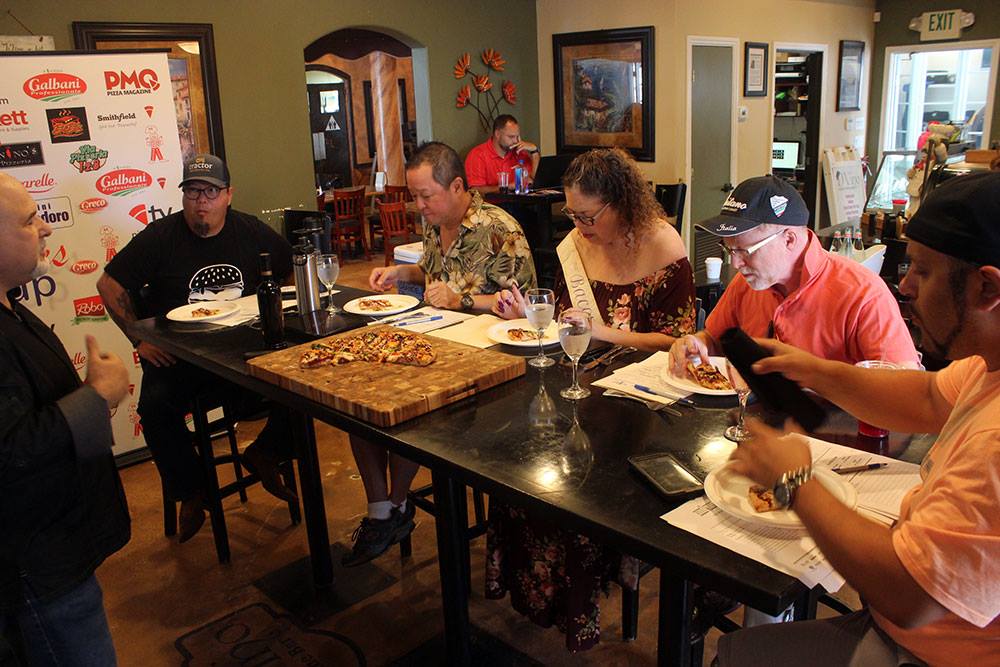 Judging pizza at the West Coast U.S. Pizza Cup