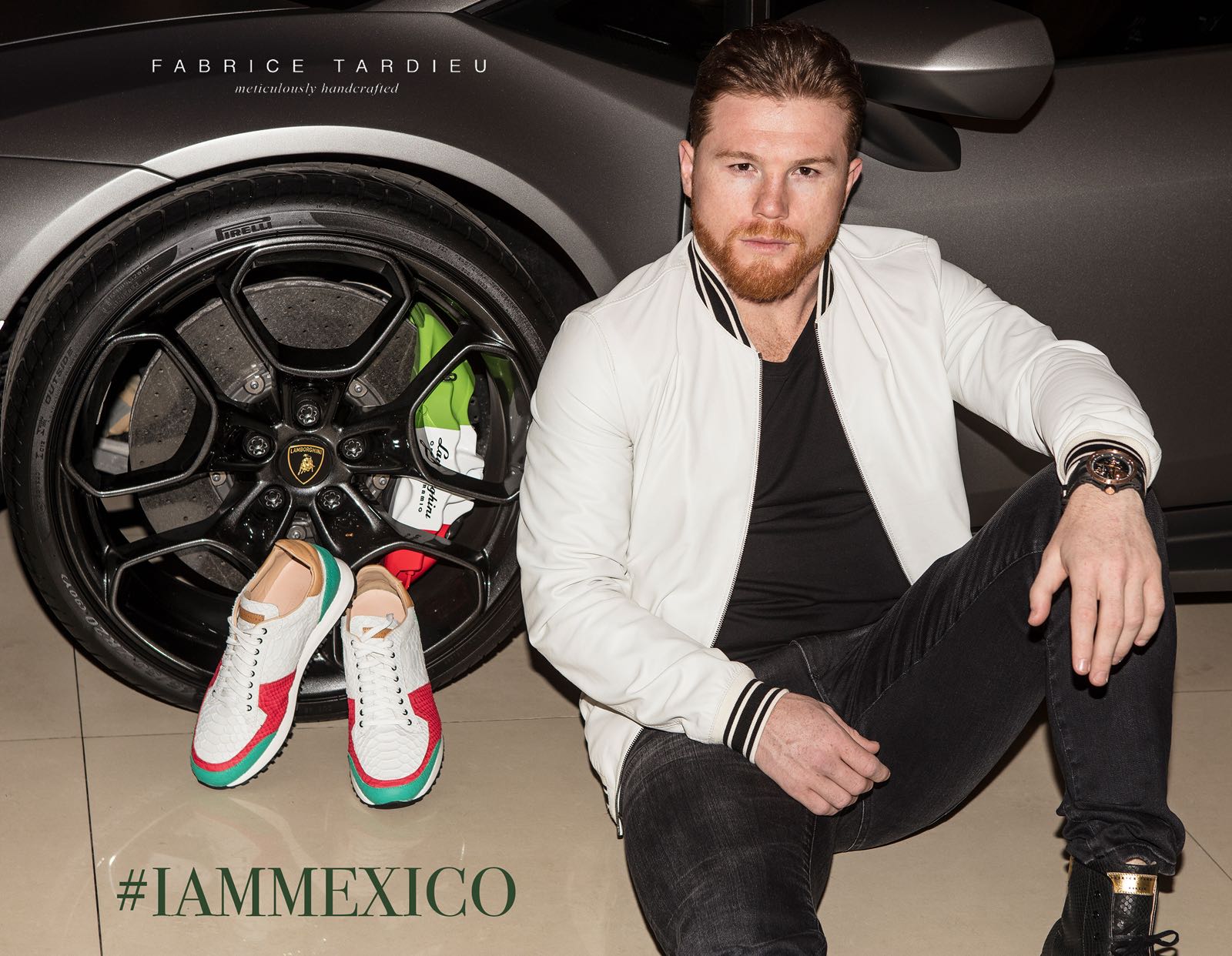 saul canelo alvarez collaborates with designer fabrice tardieu to create the i am mexico sneaker collection