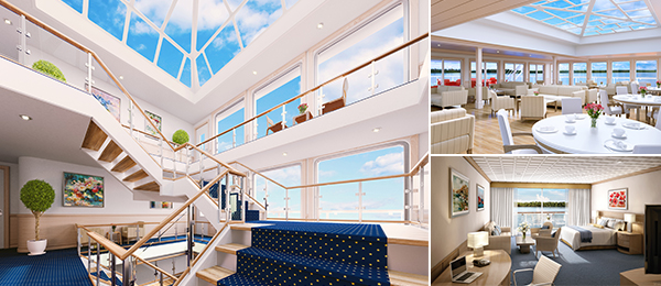 American Song Interiors: 1st Modern Riverboat in U.S.