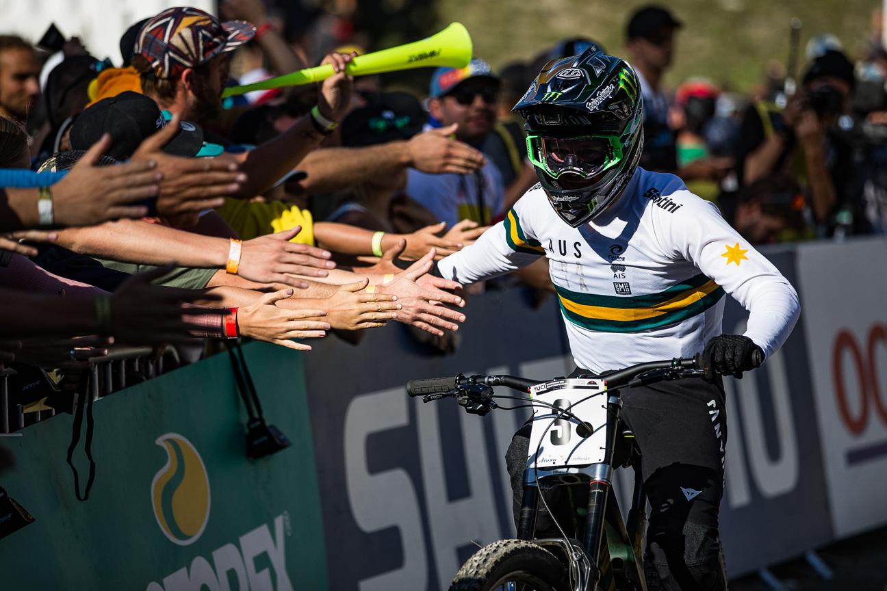 Monster Energy’s Troy Brosnan Finished in 9th at the UCI Mountain Bike Downhill World Championships in Lenzerheide, Switzerland