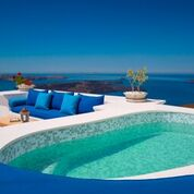 Iconic Santorini suite