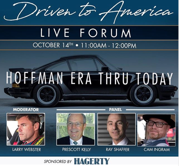 Forum discussion featured, "Porsche--The Hoffman Era thru Today!"