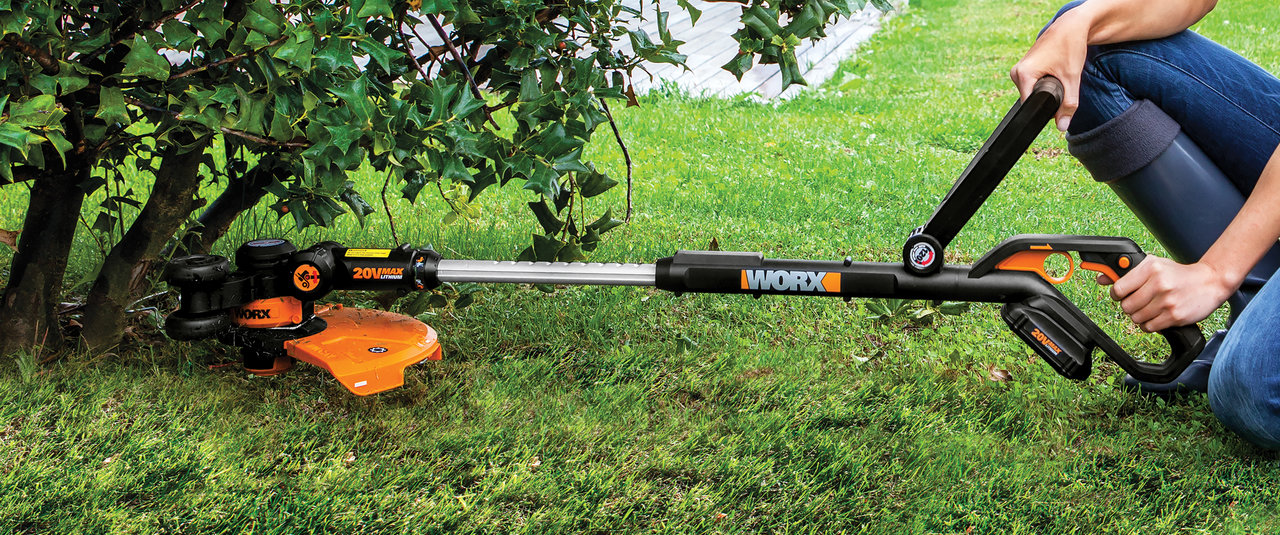 WORX 20V GT Revolution Trimmer/Edger/Mini-mower gets in hard-to-reach areas