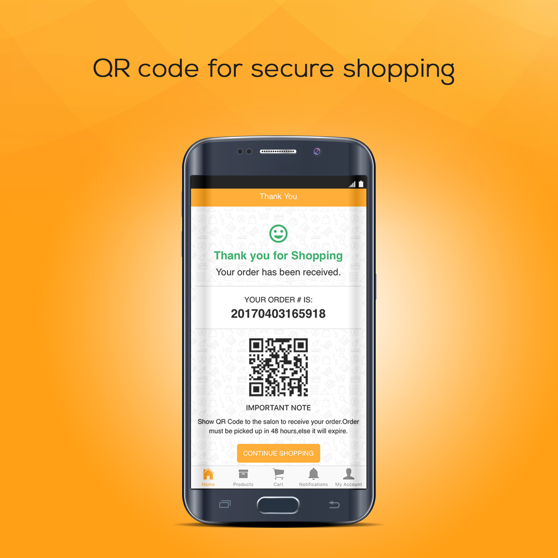 QR Code for swift, reliable shopping.