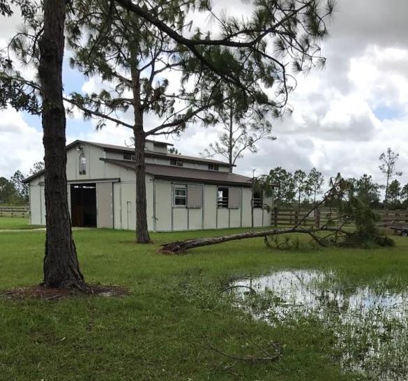 Example MDB Barn after 2017 Hurricane in Punta Gorda, Florida