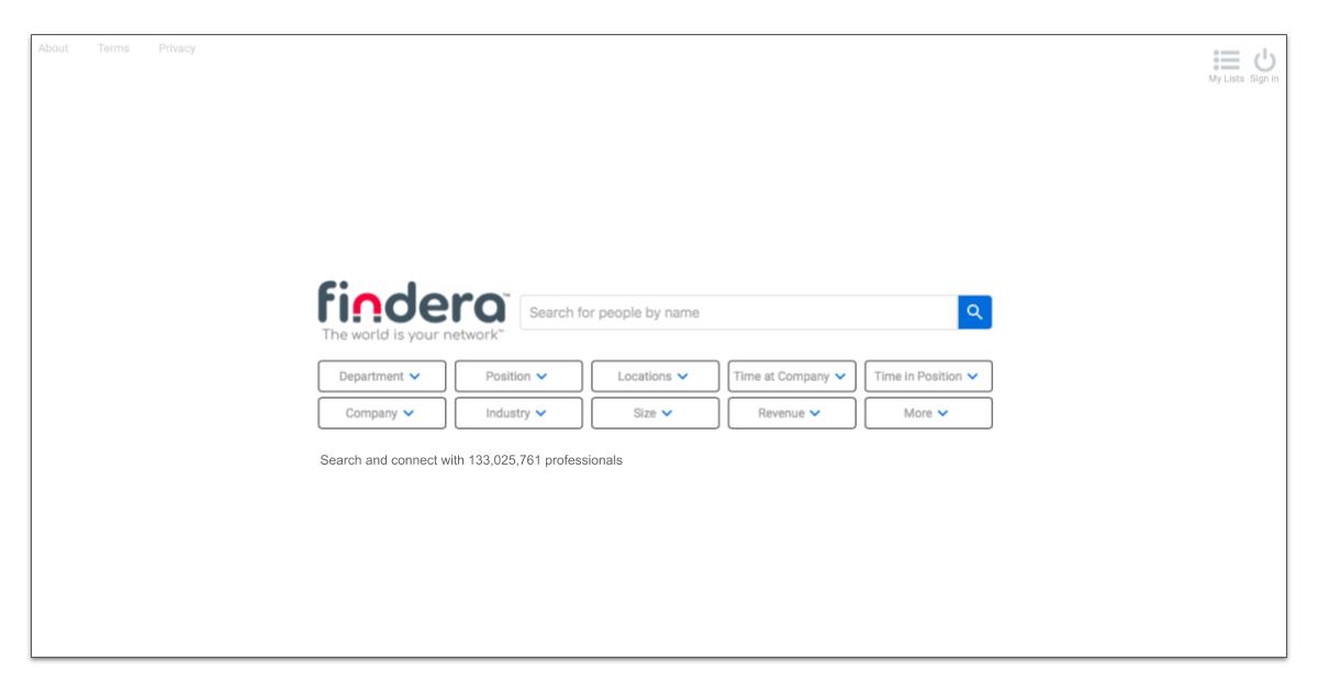 Findera - the world is your network