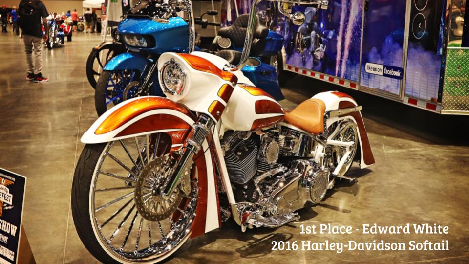 2018 Capital City Bikefest "Best Big Twin Class" award-winner Edward White.