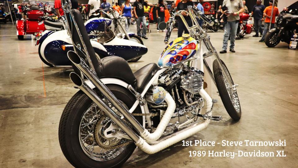 2018 Capital City Bikefest "Best Chopper" award-winner Steve Tarnowski.