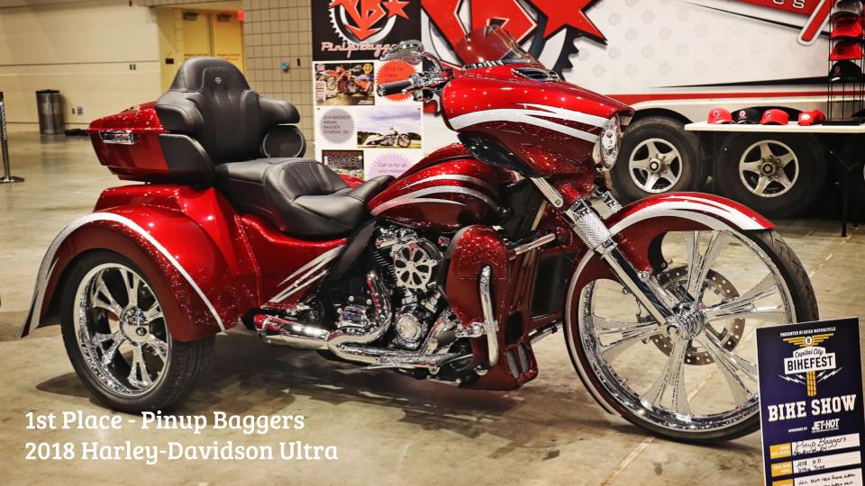 2018 Capital City Bikefest "Best Trike" by Pinup Baggers.