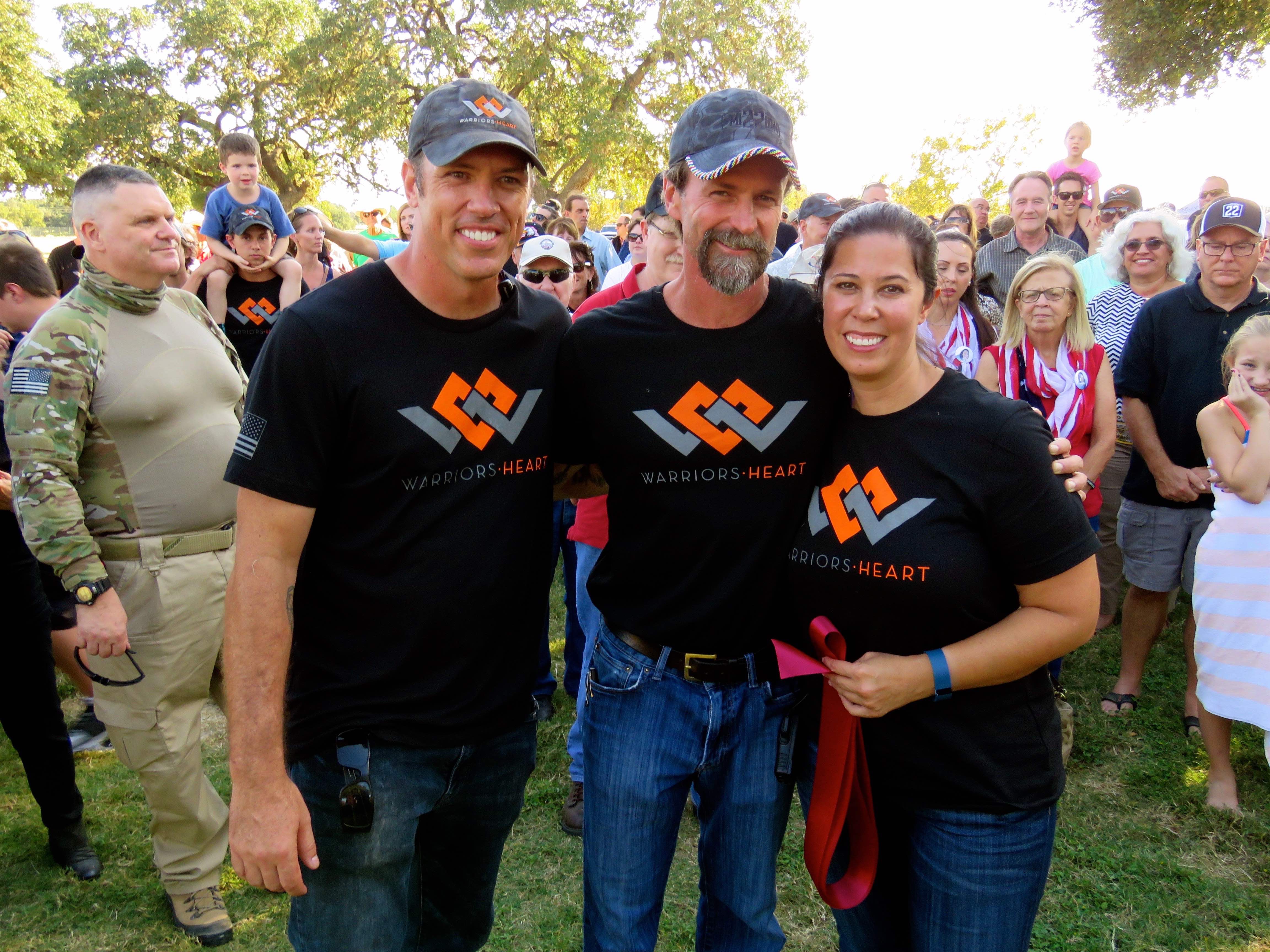 Warriors Heart Founders L to R: Josh Lannon, Former Special Forces Tom Spooner and Lisa Lannon