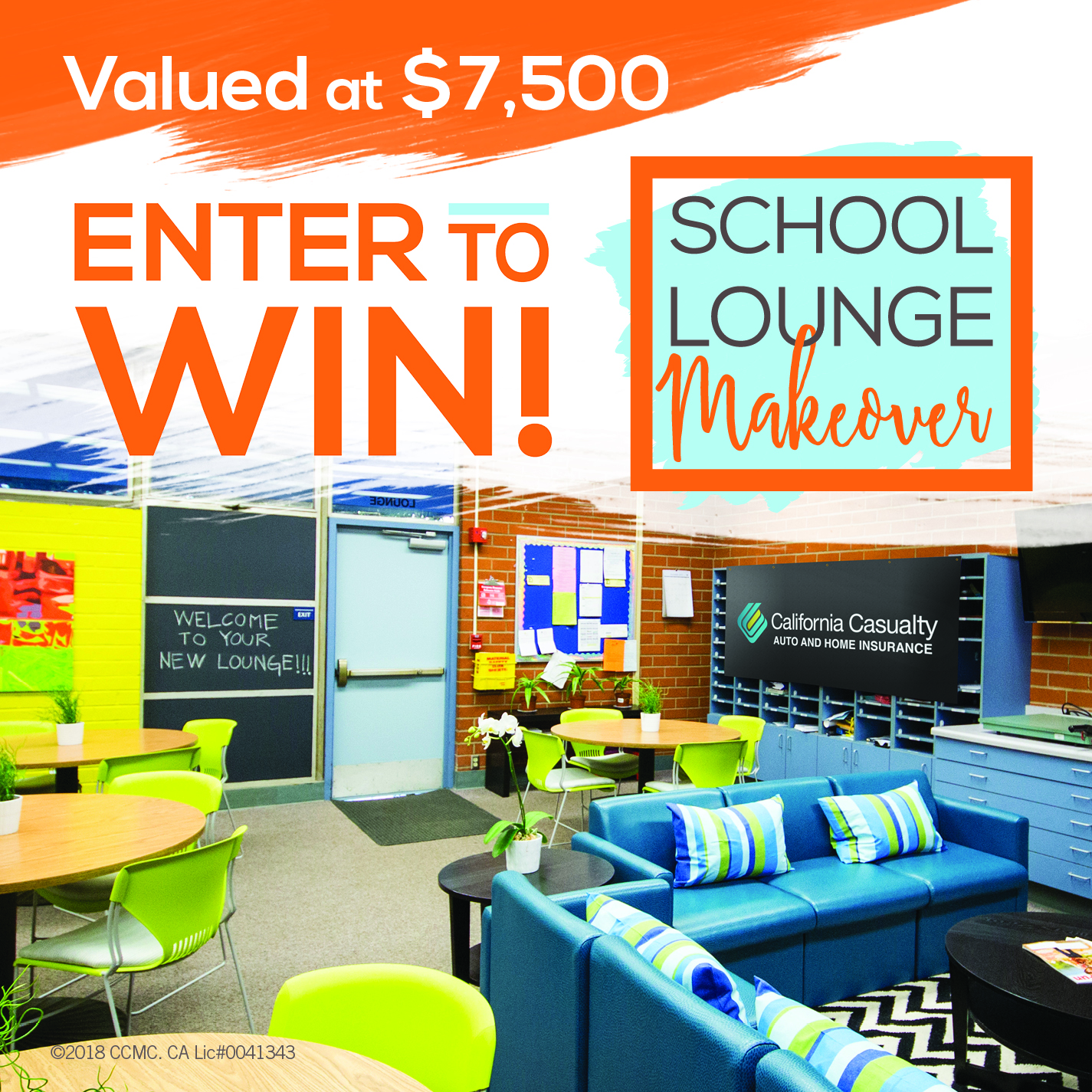 Enter California Casualty's School Lounge Makeover Contest