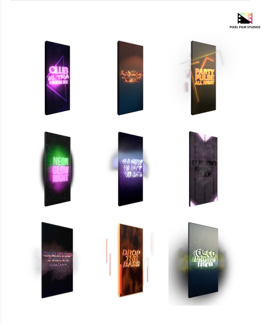 Pixel Film Studios - ProSidebar 3D Nightlife V2 - FCPX Plugins