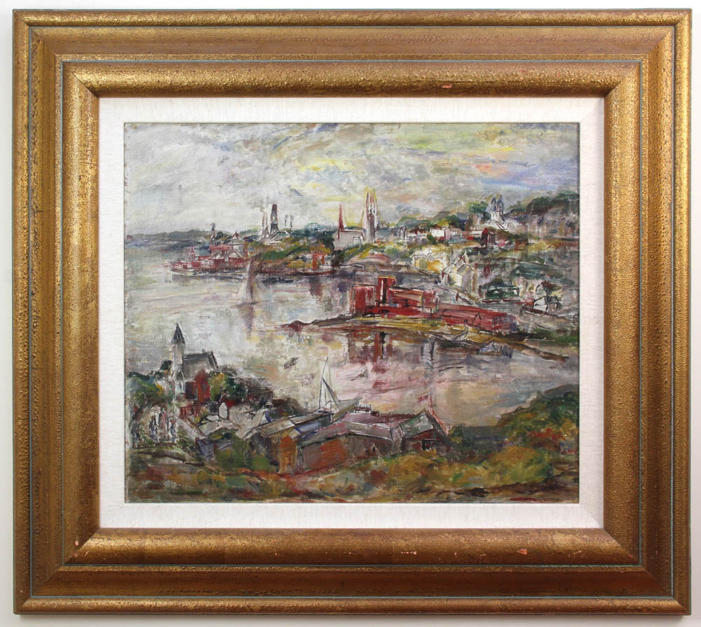 - Theresa Ferber Bernstein (1890-2002), 'Gloucester Harbor', oil on canvas