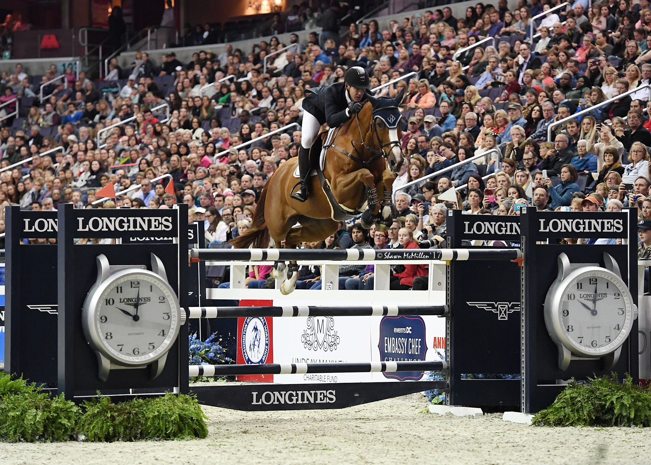 2018 FEI World Equestrian Games team gold medalist McLain Ward will compete at the 2018 WIHS. Photo by Shawn McMillen Photography.