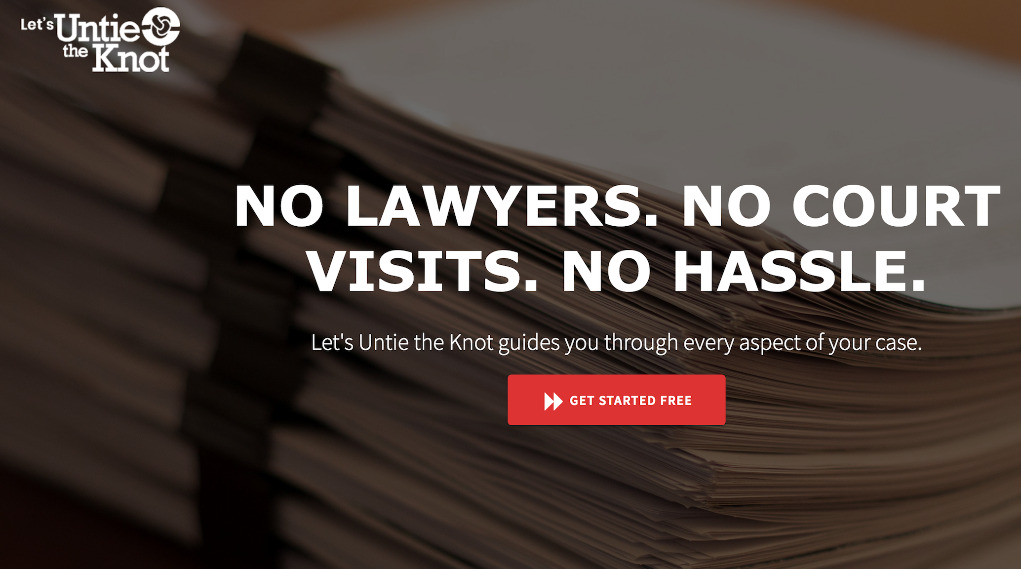 Let's Untie the Knot is a new lawyer-free, court-free, hassle-free online resource to file for uncontested divorce in Oregon.