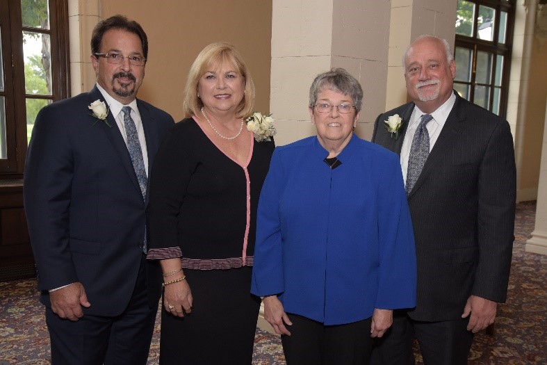 Hospice of Westchester “In Celebration” Gala honorees with CEO Mary K. Spengler, M.S.