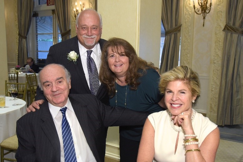 Hospice of Westchester “In Celebration” Gala honoree, Dr. Michael J. Palumbo (back), with Ann Marie Greylish (back), Dr. Paul Khoury and Barbara Khoury (front).