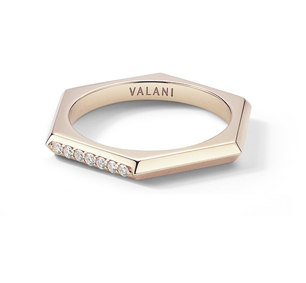 Hexa V Diamond Ring by Valani Atelier