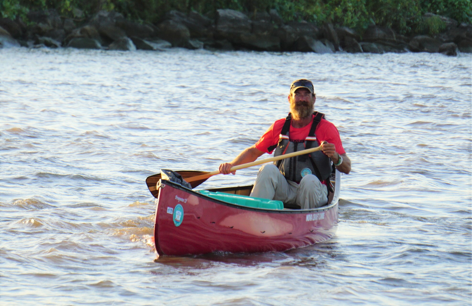 Erik Elsea nears the end of his Mississippi River Expedition for ShelterBox. ShelterBox USA photo.