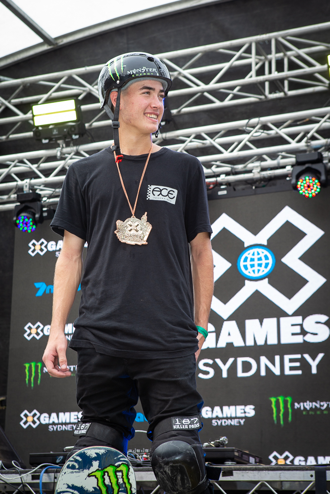Monster Energy’s Trey Wood Claims Bronze in Skateboard Big Air at X Games Sydney 2018
