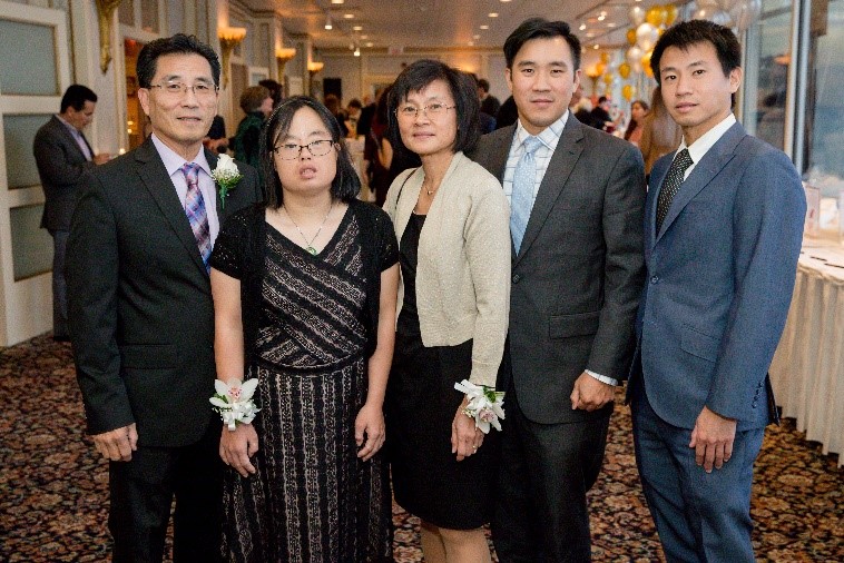 The Wong Family, recipients of The Arc Westchester Foundation’s Family Partner Award, at “A Matter of Taste” on October 16 at the Glen Island Harbour Club. (Photo by: Eric Vitale Photography)