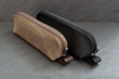 Stylus Pencil Case — in tan waxed canvas or black ballistic nylon