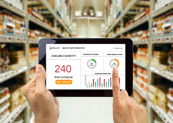 Bruviti Parts Predictor — tablet application for warehouse managers.