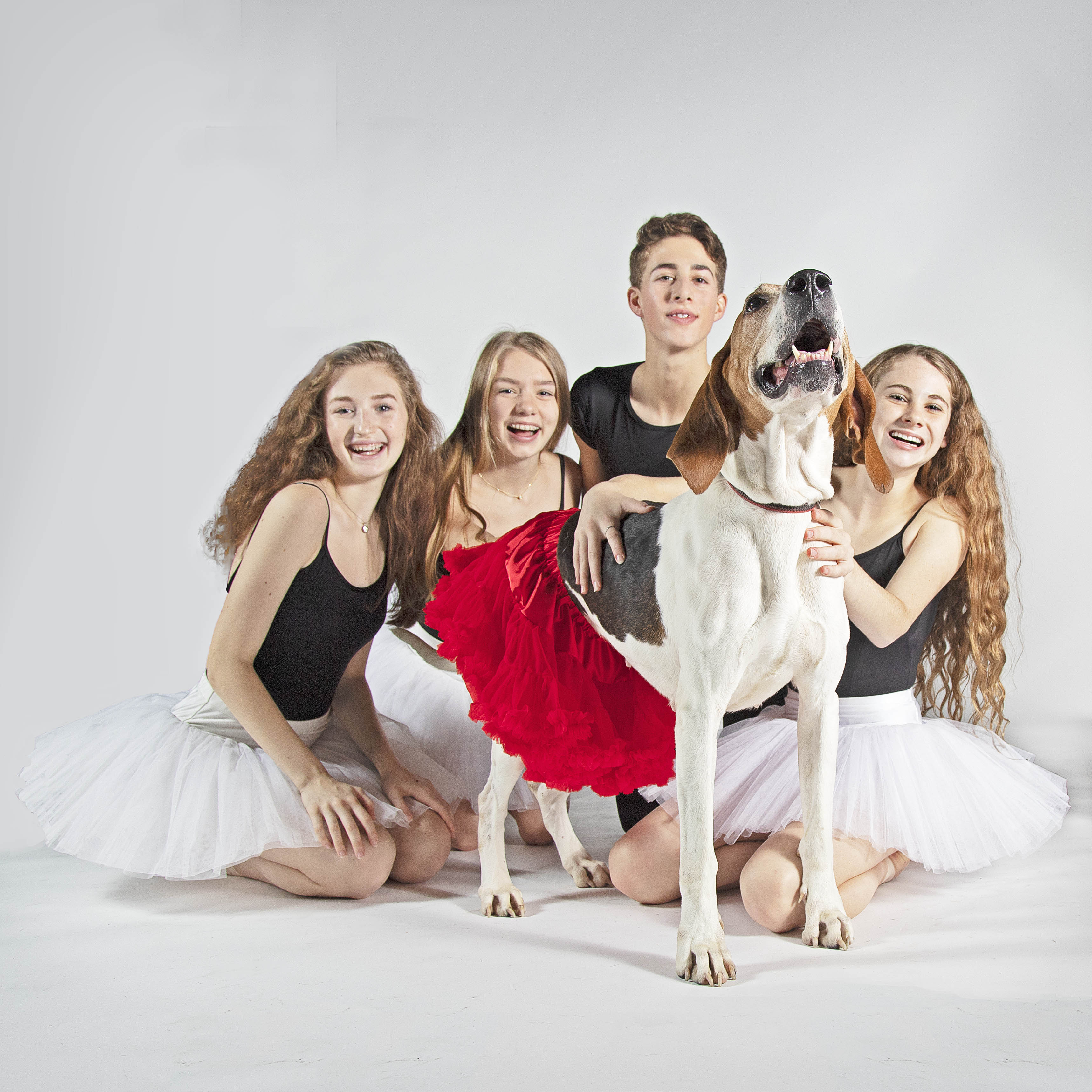 Indiana Ballet Conservatory Dancers and Heidi from Indy Humane