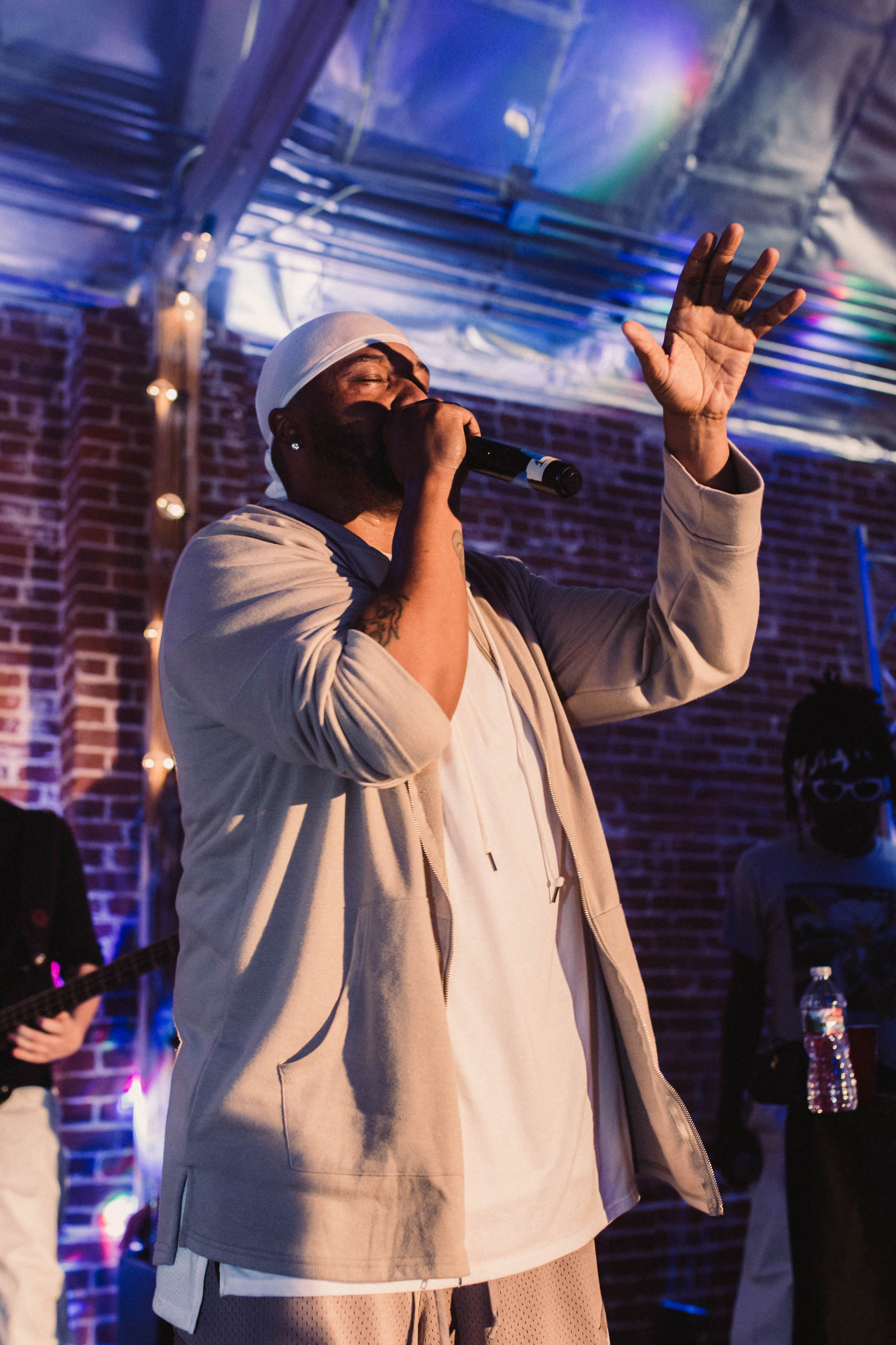 Malik Yusef performs at his album release on October 1, 2018