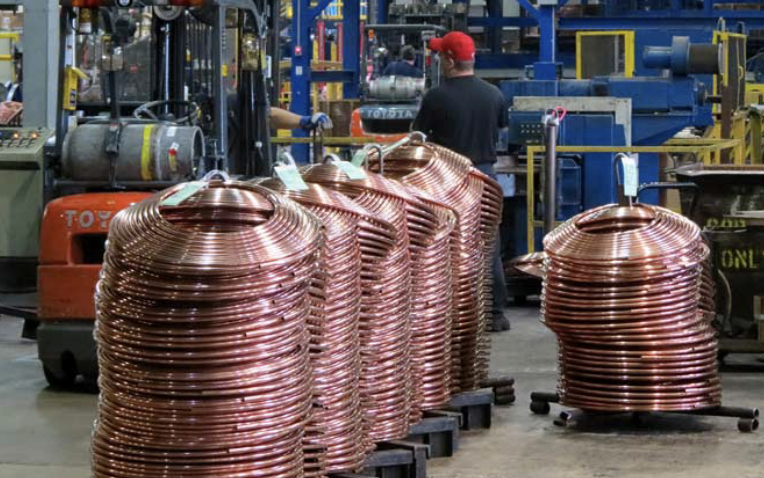 The loan helped expand a copper tubing manufacturing facility in Reading, PA