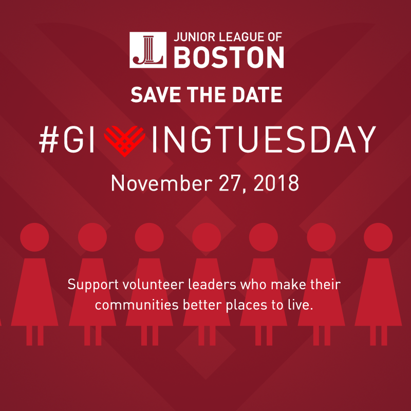 The Junior League of Boston appreciates your donation on Giving Tuesday.