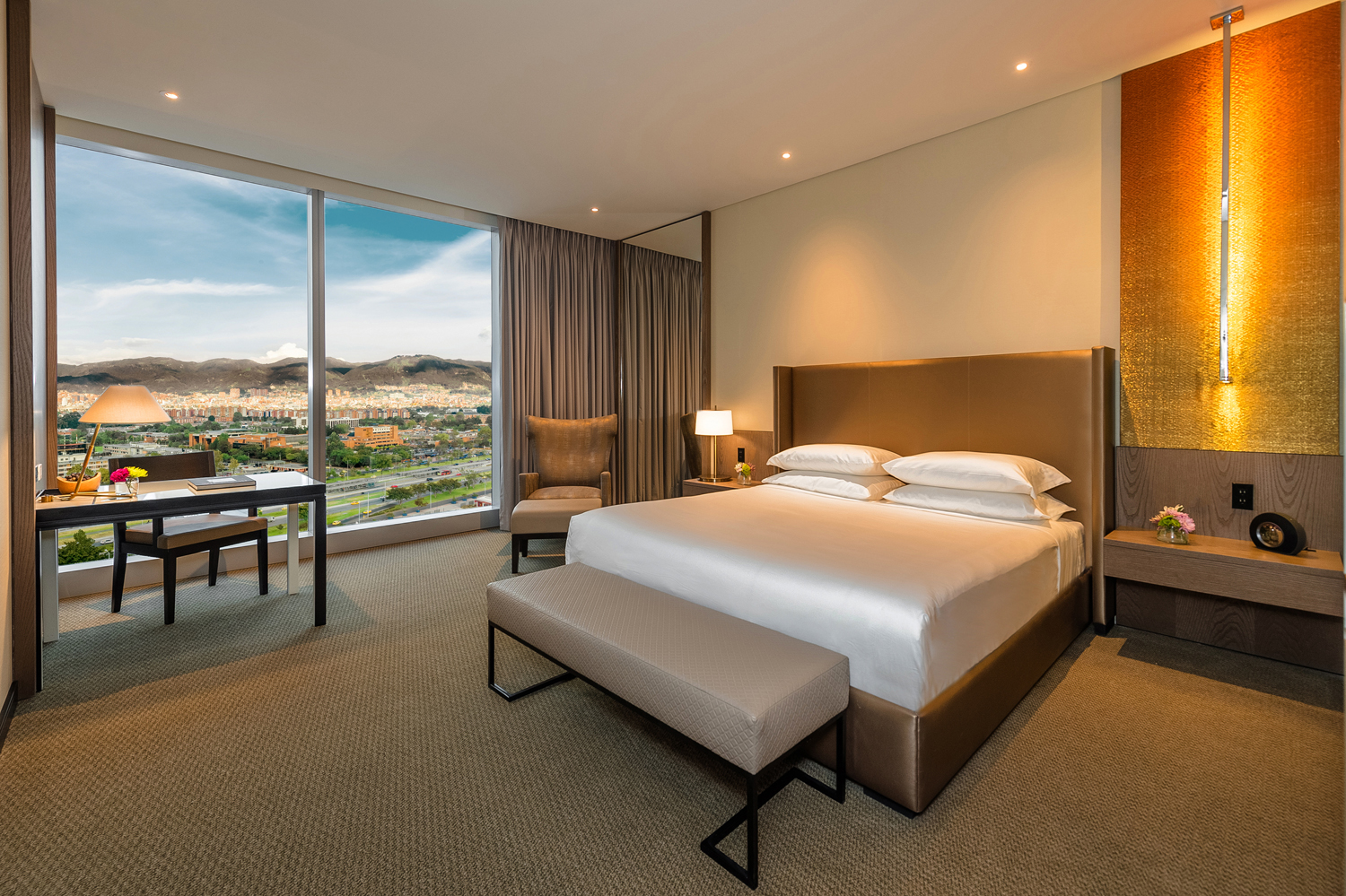 Guestroom, Grand Hyatt Bogotá Courtesy of Grand Hyatt Bogota/Hyatt Hotels Corporation