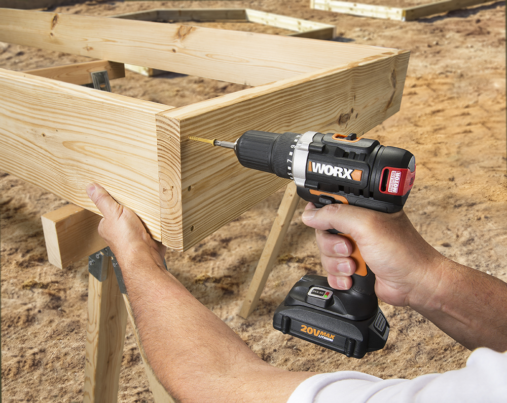WORX 20V Brushless Drill & Driver tackles big jobs like building raised bed frames.