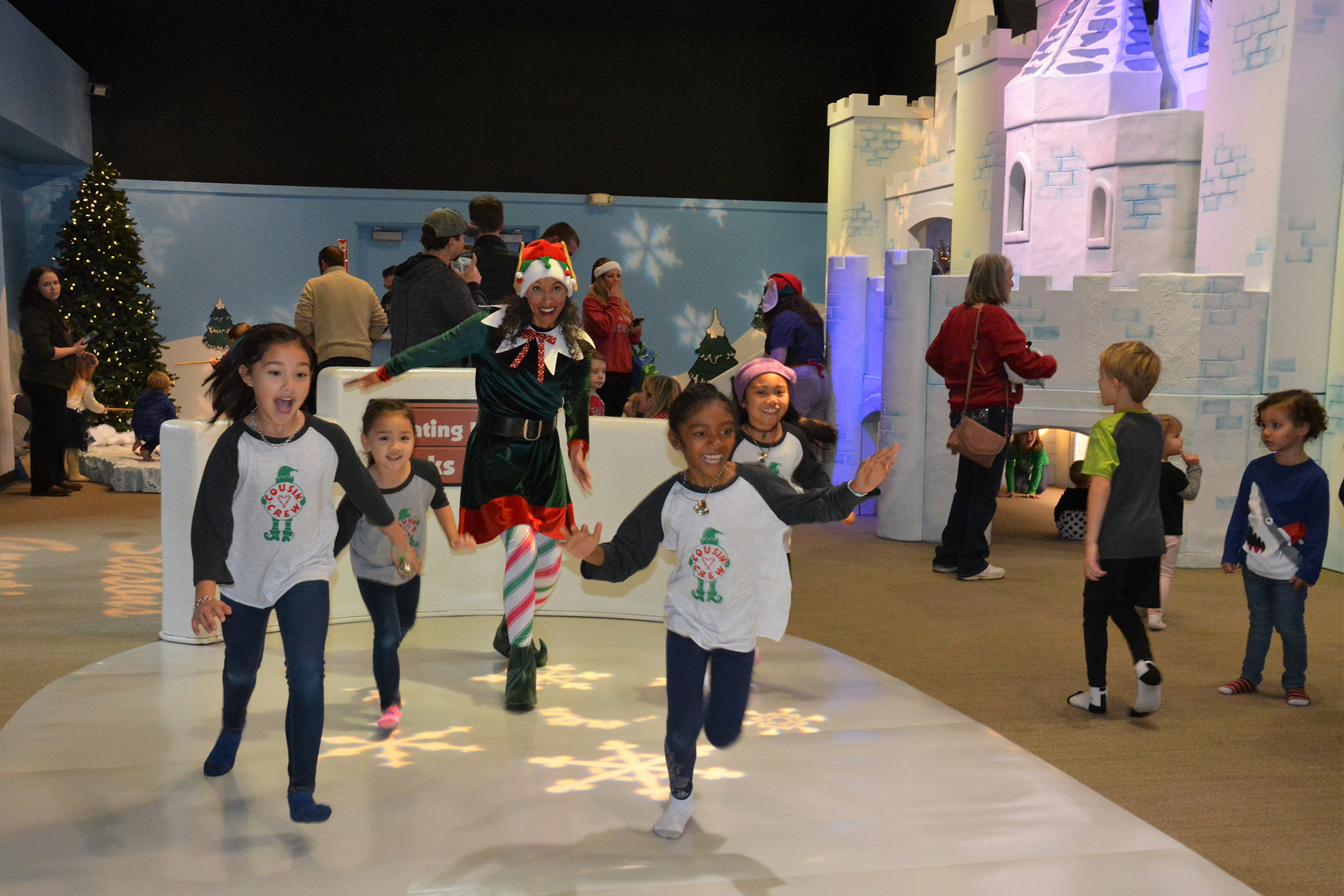 Race past ice castles to Santa while faux skating at the world's largest children's museum.  Skate, sing, and see Santa in one trip at The Children's Museum of Indianapolis.  Santa's Big Arrival at Th