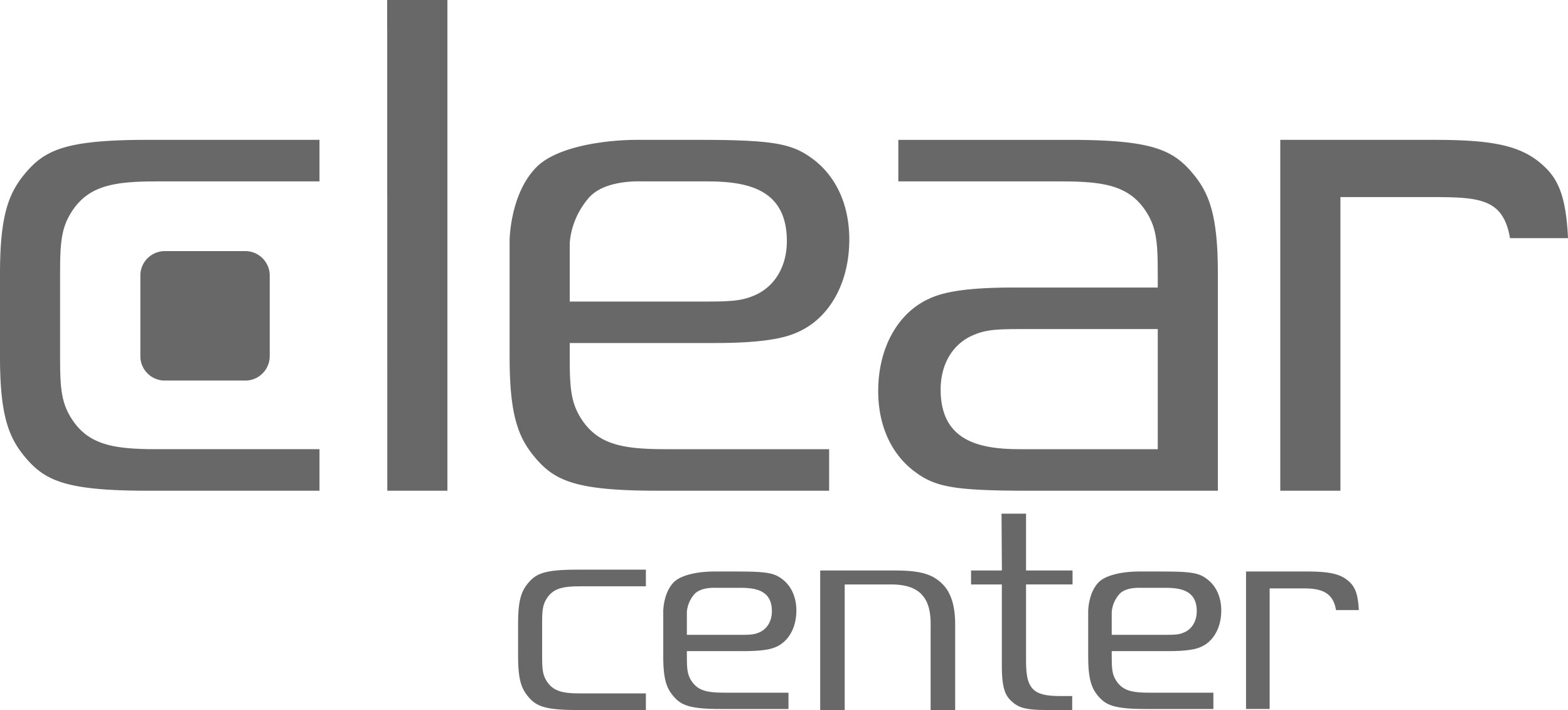 ClearCenter logo (grey on white)