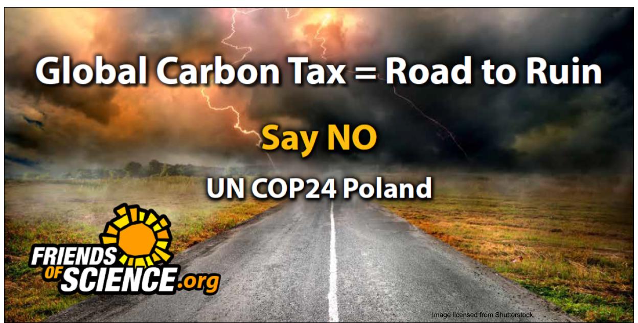 Global Carbon Tax = Road to Ruin