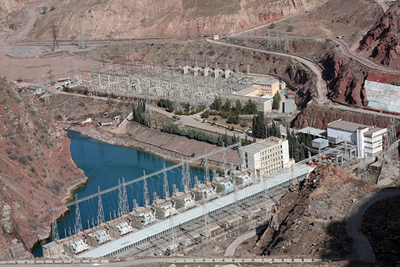 Restored and ready: The Rogun Hydro plant doubles Tajikistan's total energy production and provides water for farming. Surplus energy from the facility will be exported to neighboring countries.