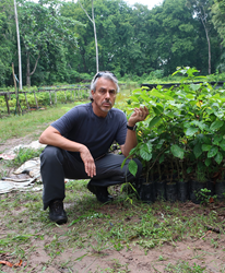 Ethnobotanist Chris Kilham in the Vivero Rainforest Peruvian Amazon