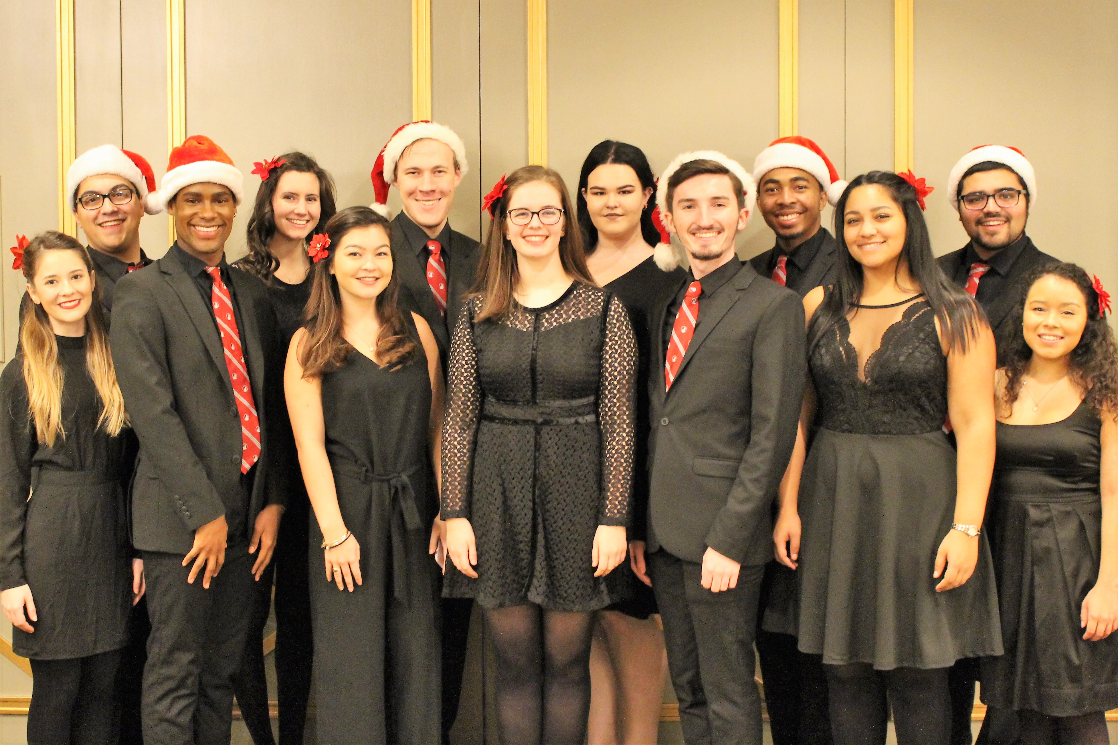Manhattanville College’s elite pop vocal group, The Quintessentials, provided holiday entertainment for guests at HOW’s annual “Tree of Life” celebration.