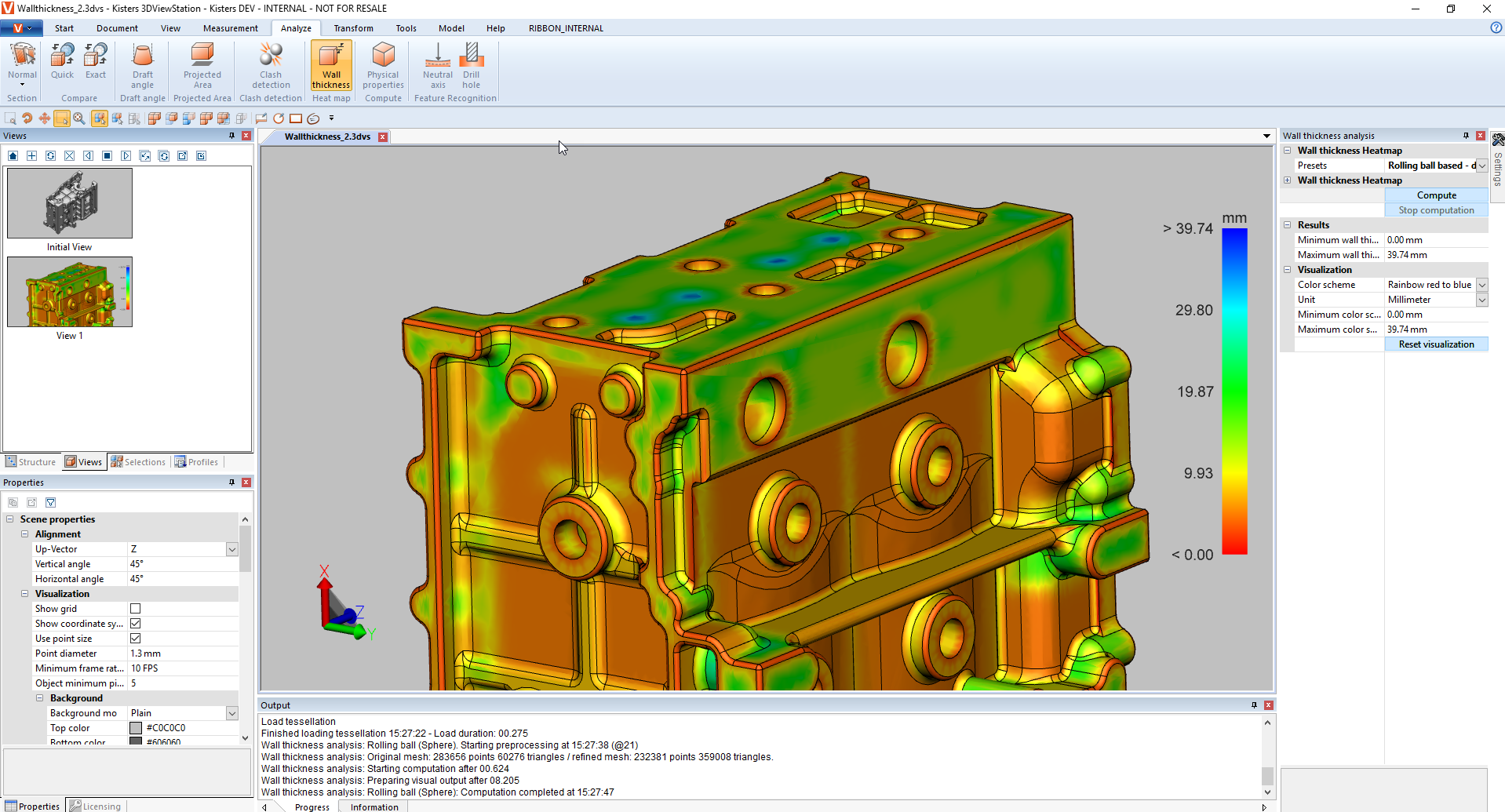 Advanced Wall Thickness Analysis: Fast, Accurate, Inexpensive