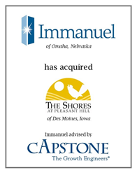 Capstone Strategic Advises Immanuel in Acquisition of Senior Living Community The Shores at Pleasant Hill