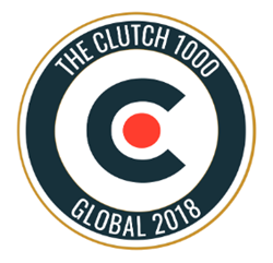 Clutch 1000 Global 2018 Awards Logo