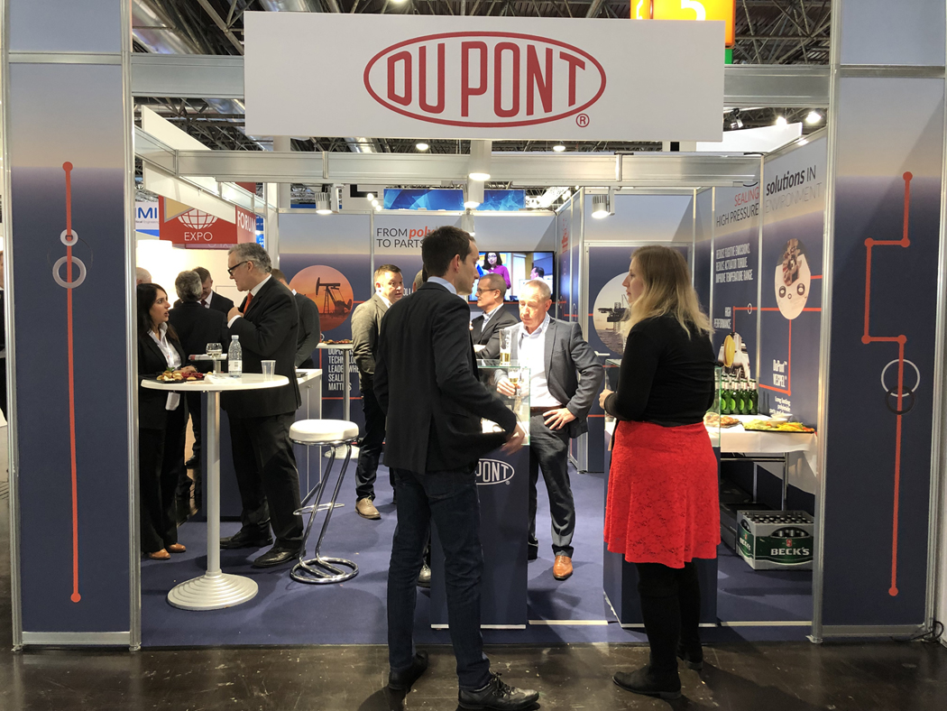 DuPont booth at Valve World 2018 in Düsseldorf