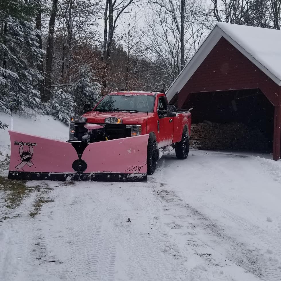 Find A Cure Pink Fisher Snowplow