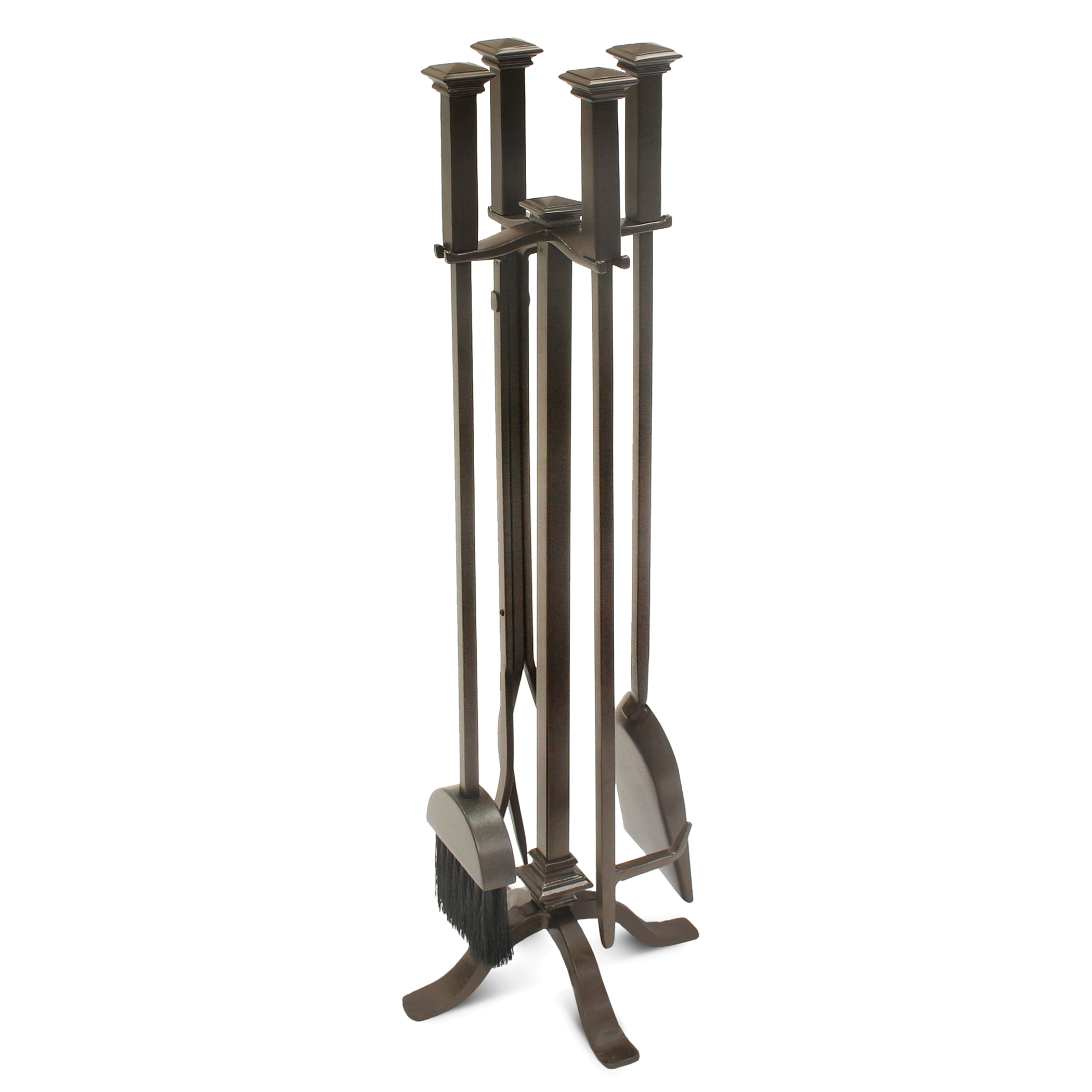 Fireplace tools are practical for fireplace maintenance and rendered in many styles, Pilgrim Home and Hearth.
