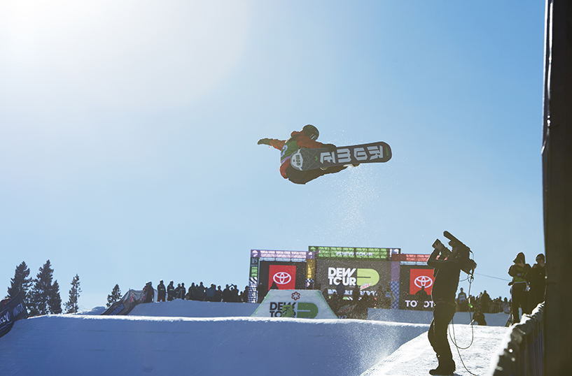 Monster Energy's Rene Rinnekangas Helped Team Rome Take Third Place for the Snowboard Team Challenge at Dew Tour Breckenridge